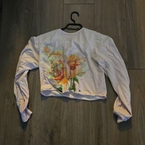 Crop top lover taylor swift merch, rose and made out of cotton rare